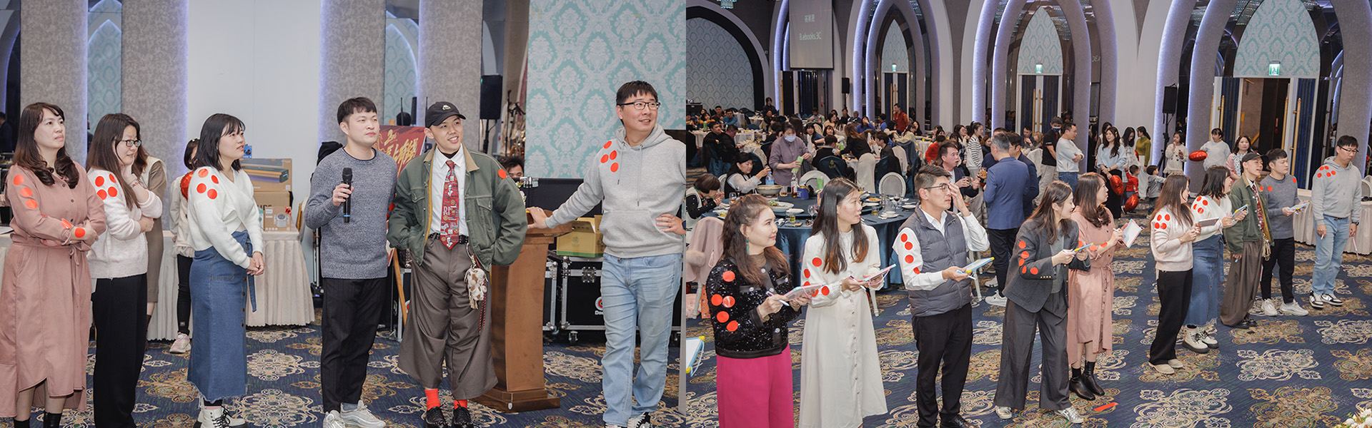 中景科技同仁與嘉賓一同參與趣味遊戲，讓全場氣氛沸騰。