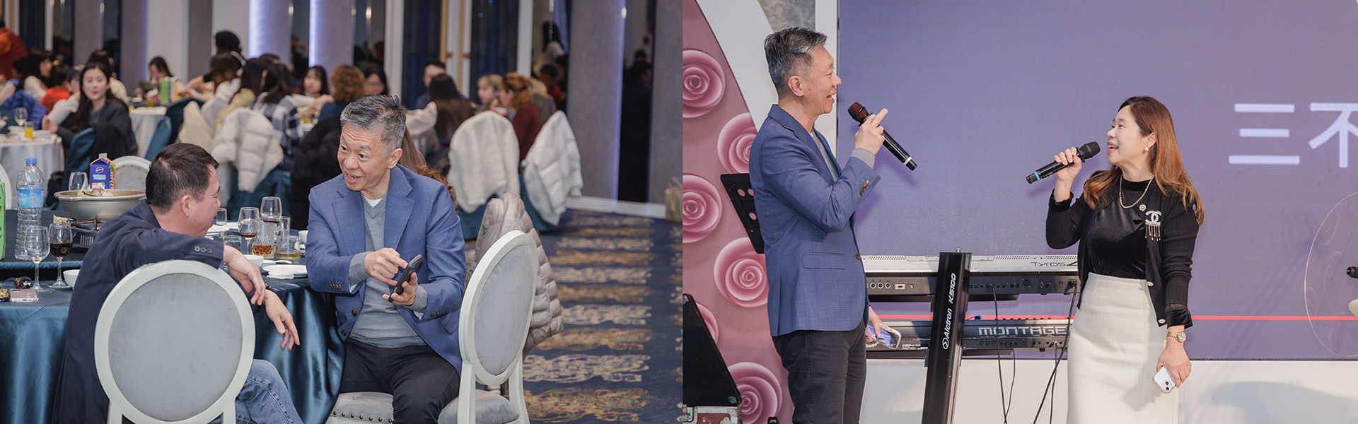 飛利浦亞太區總經理蒞臨,與中景科技鍾印泉董事長、鍾逸華副總經理一同享受盛宴。